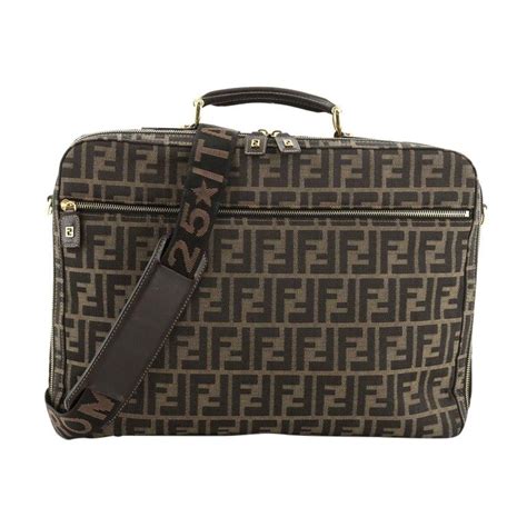 fendi logo briefcase bag|fendi briefcase vintage.